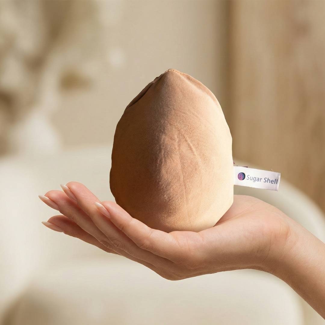 Mammary Breast Prosthetics With Cover (Removable, Washable, Light Weight, Polyfil, Symmetric Tear Drop) - For Post Surgery, Cancer | Pack of 1