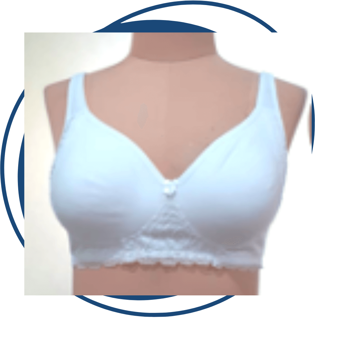 lace-set moulded mastectomy bra