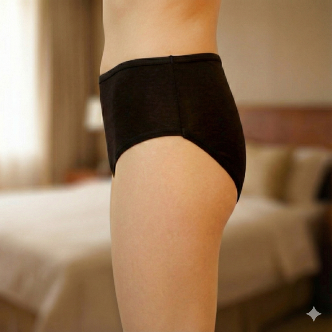 Bamboo Fabric Hipster Panty Black