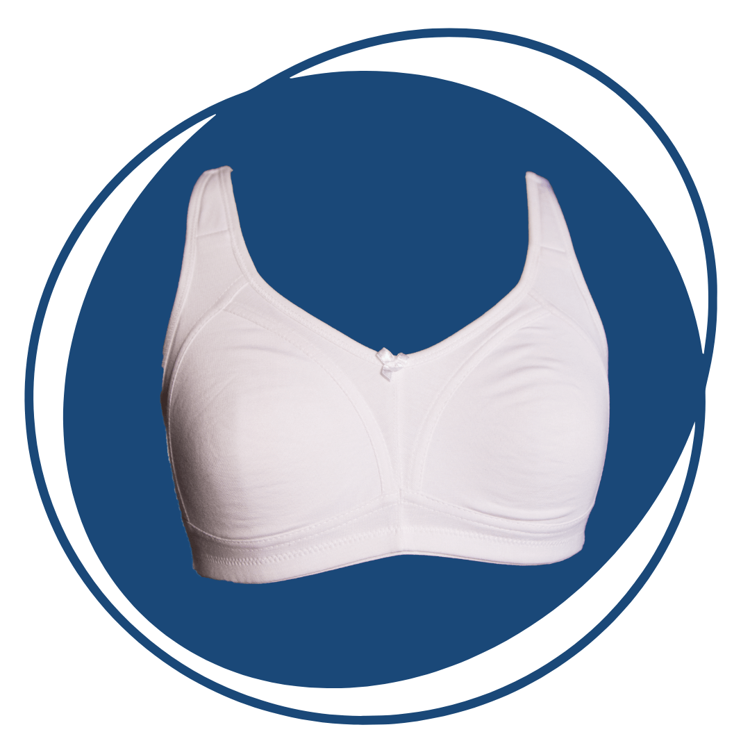Full-coverage mouded mastectomy bra