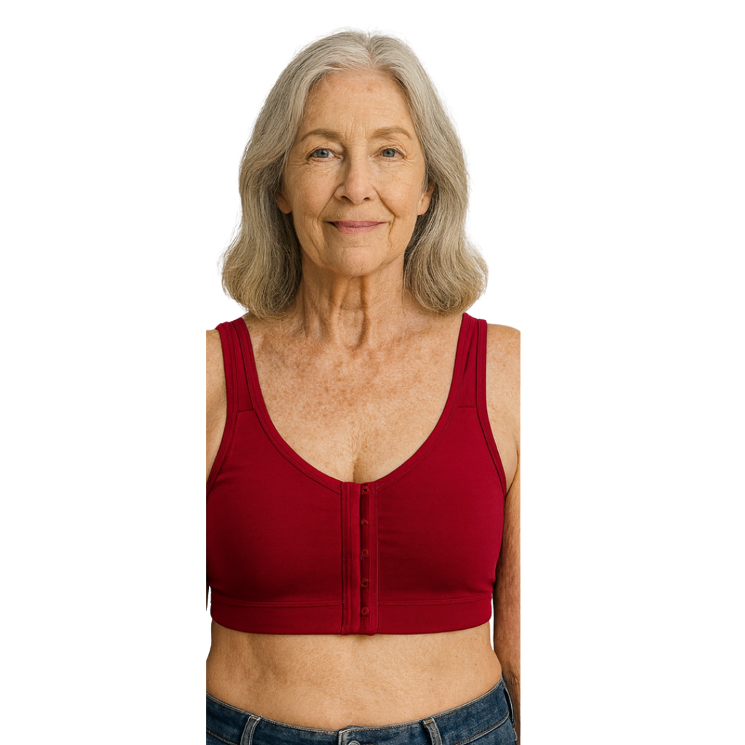 comfortable wire-free bra for senior support,